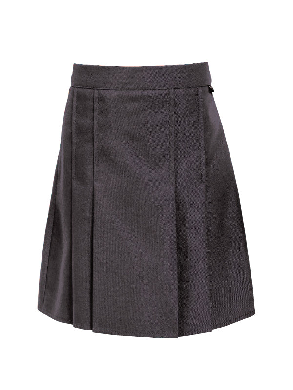 Grey Skirt - Box pleats